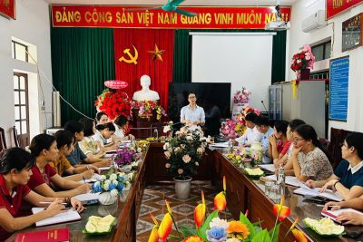Sáng ngày 7/5/2026. chi bộ trường MN Gia Hoà đã đón đoàn kiểm tra việc thục hiện nhiệm vụ kiểm tra giám sát và thi hành kỷ luật trong Đảng
